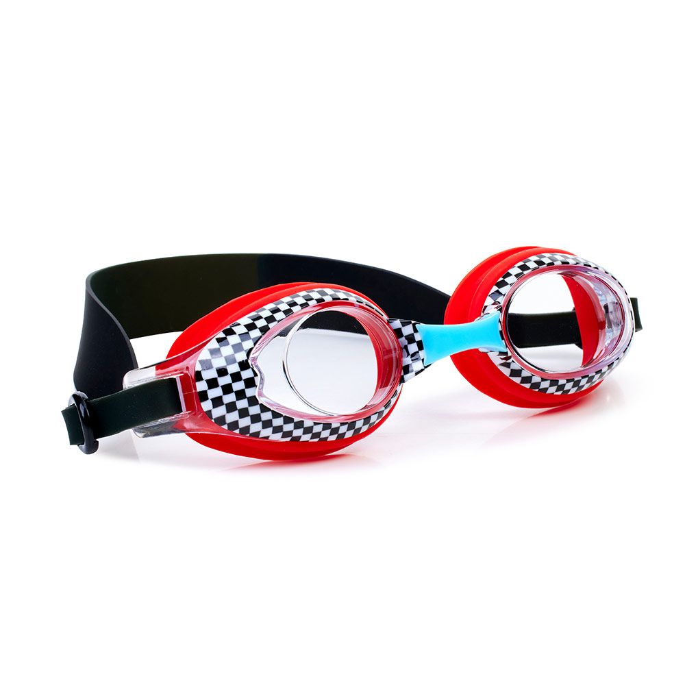 Bling2o - Aqua2Ude Racer Swim Goggles For Kids - Printed Red