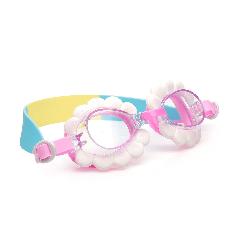 Bling2o - Aqua2Ude Flower-Shaped Swim Goggles For Kids - White