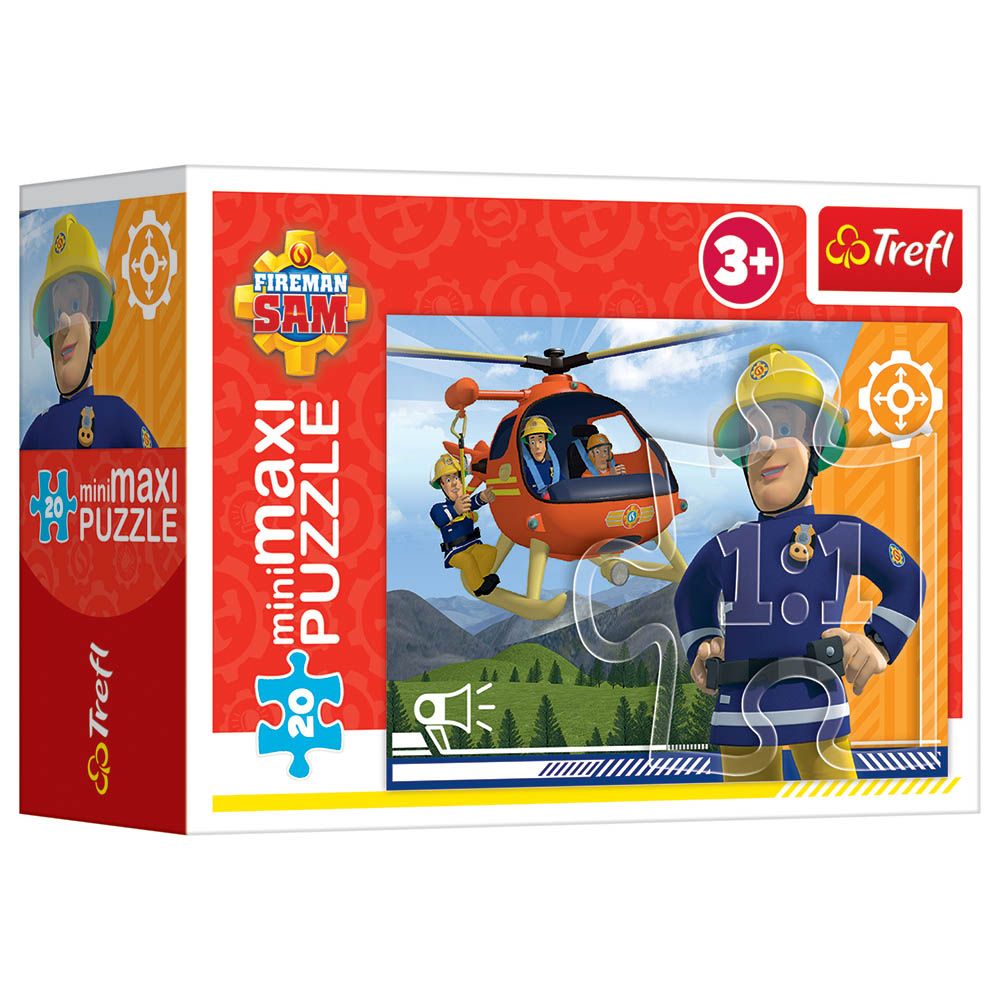 Mattel - The Heroic Fireman Sam Minimaxi Puzzle - 20pcs - Style May Vary