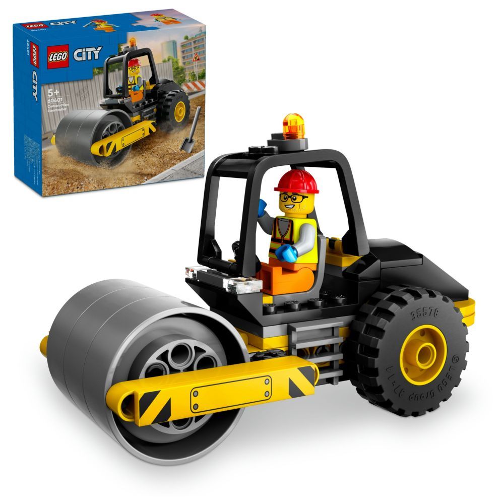 Lego - 60401 Construction Steamroller Building Playset