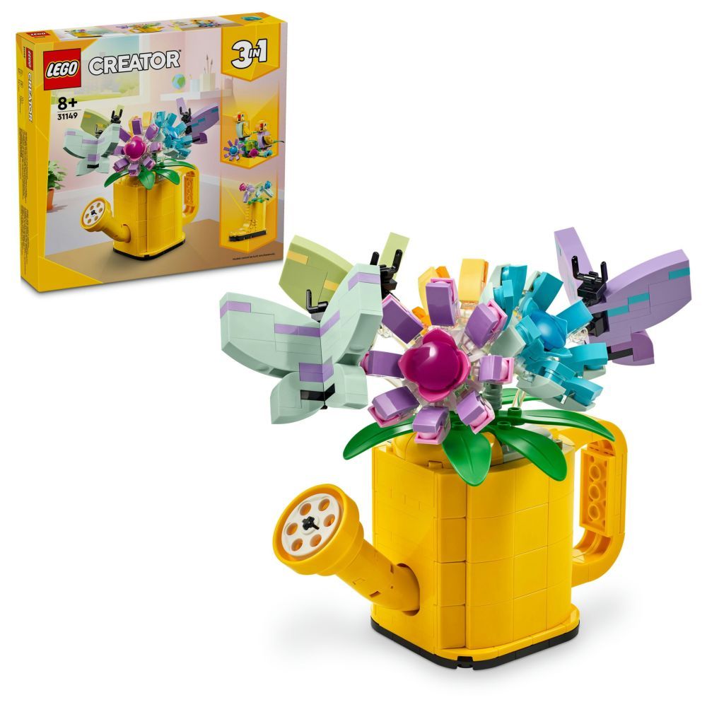 Lego - 31149 3-In-1 Flowers In Watering Can Building Playset