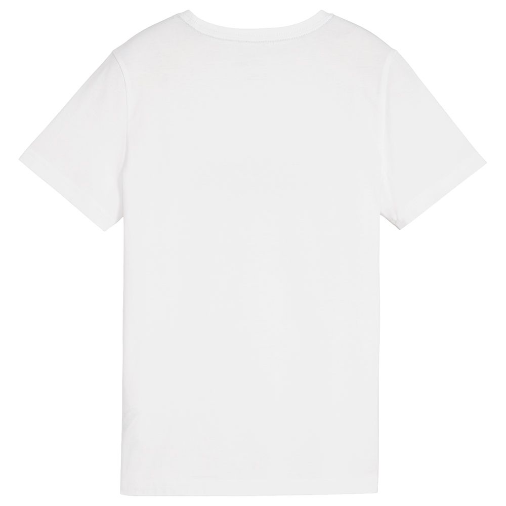 Puma - Ess+ 2 Col Logo Boys Tee - White