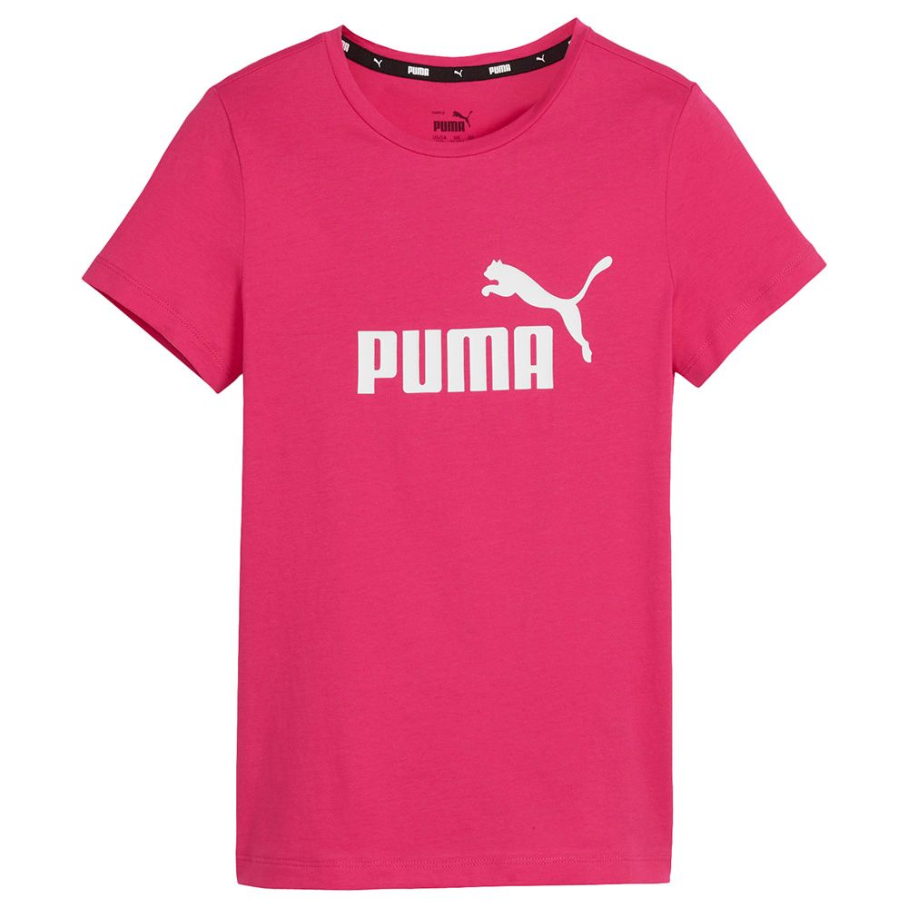 Puma - Ess Logo Girls Tee - Garnet Rose