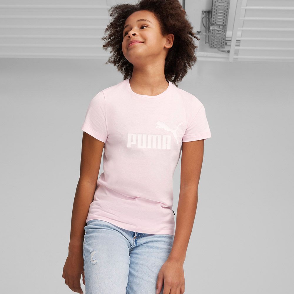 Puma - Ess Logo Girls Tee - Pink