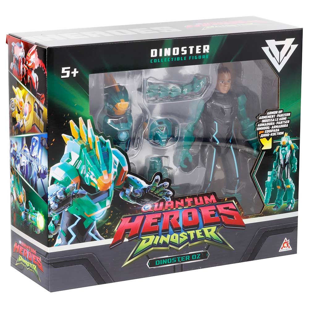 Quantum Heroes Dinoster - Armored Action Figure - Oz - 7.8 Inch