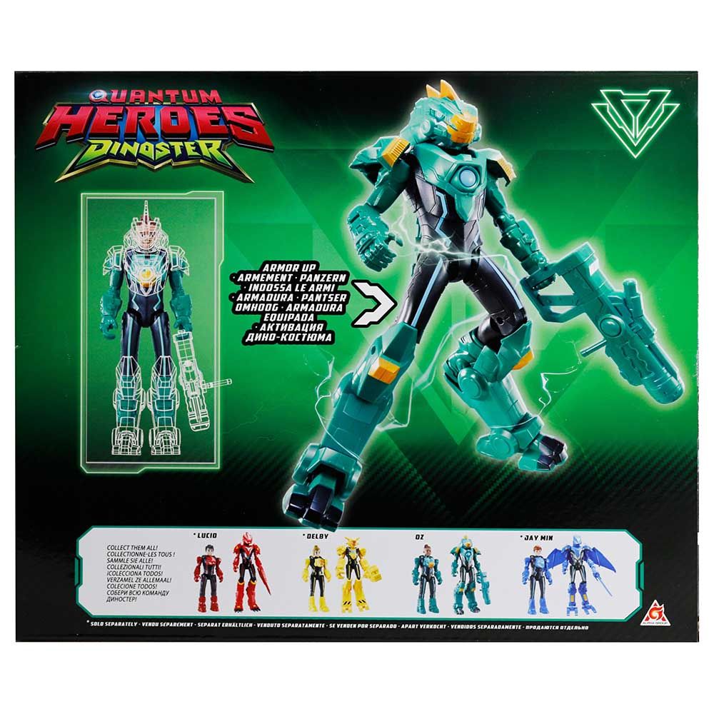 Quantum Heroes Dinoster - Armored Action Figure - Oz - 7.8 Inch