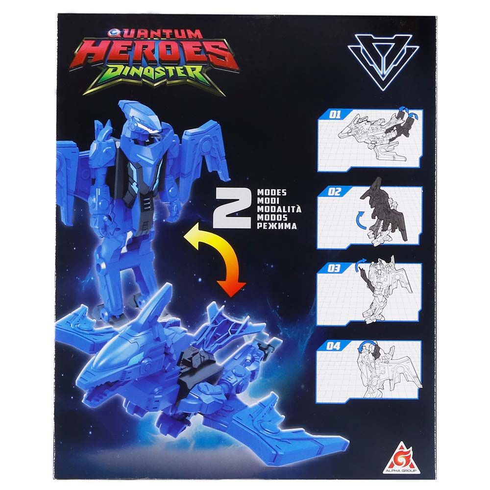 Quantum Heroes Dinoster - Transformable Dinoster Figure - Jay Min - 5 Inch