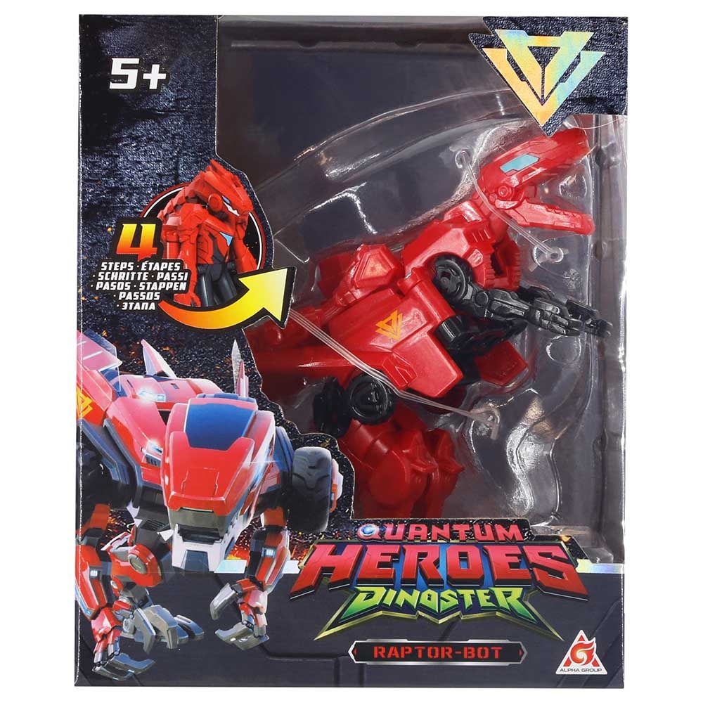 Quantum Heroes Dinoster - Transformable Dinoster Figure - Lucio - 5 Inch