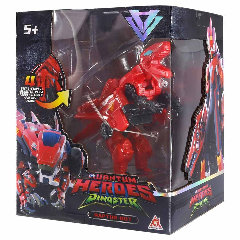 Quantum Heroes Dinoster - Transformable Dinoster Figure - Lucio - 5 Inch