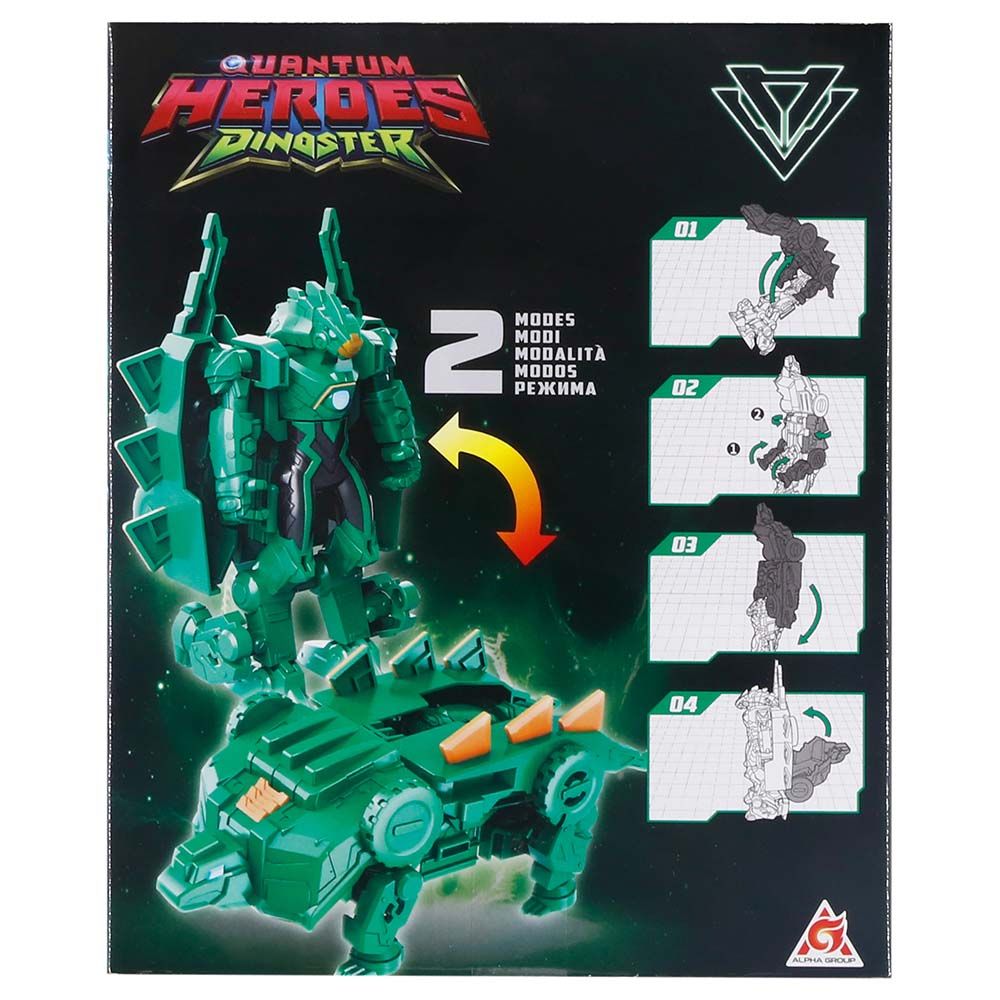 Quantum Heroes Dinoster - Transformable Dinoster Figure - Oz - 5 Inch