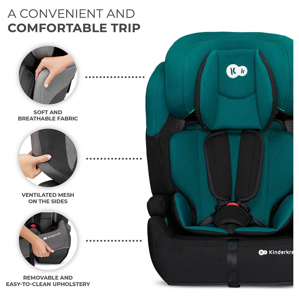 Kinderkraft - Comfort Up i-Size Car Seat 15m-12years (9-36kg) - Green