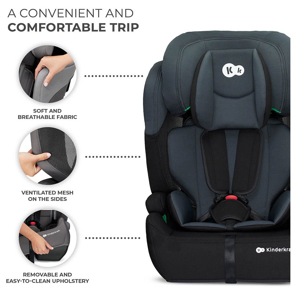 Kinderkraft - Comfort Up i-Size Car Seat 15m-12years (9-36kg) - Black