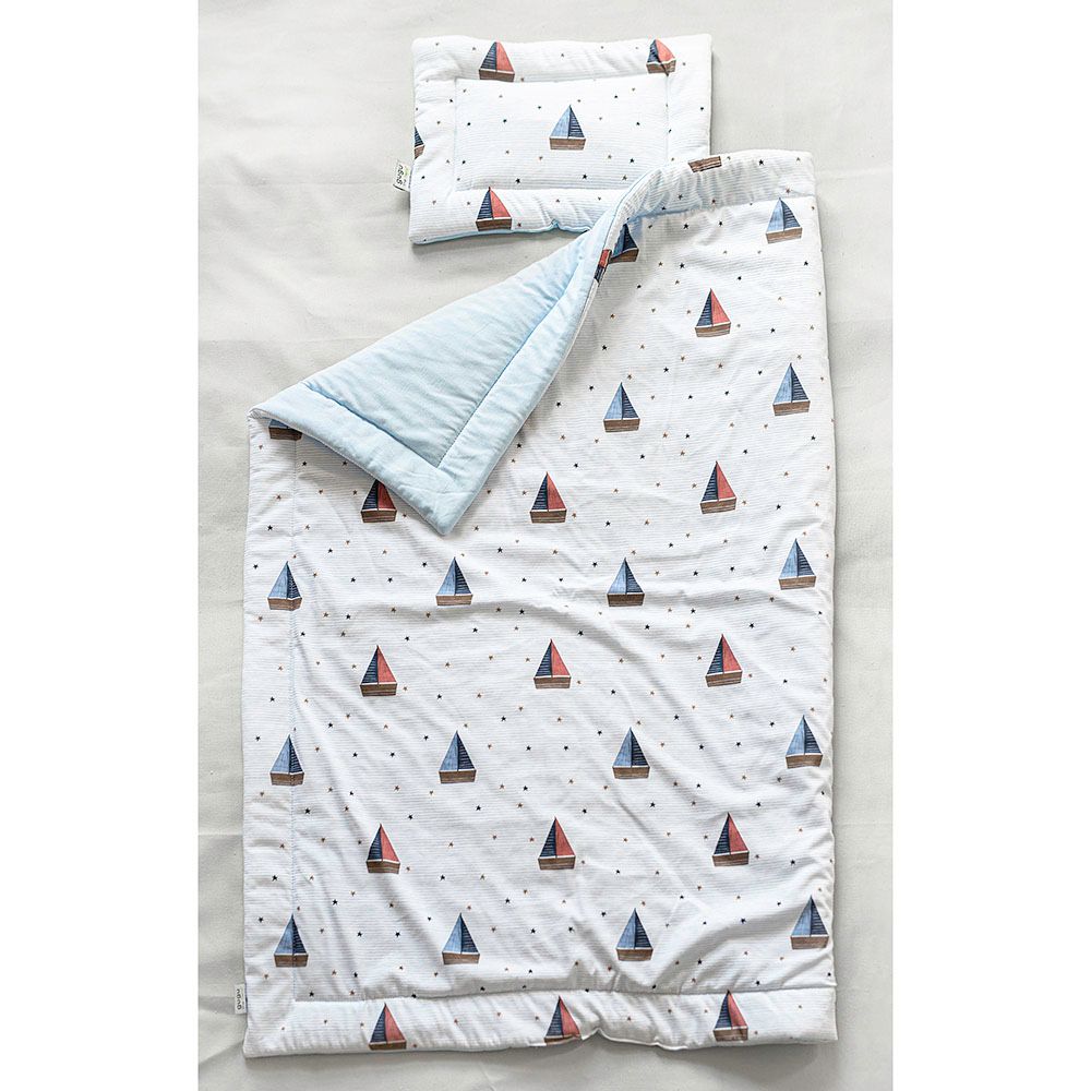 Gugu The Hero - Little Sailor Nap Set - White - 2pcs