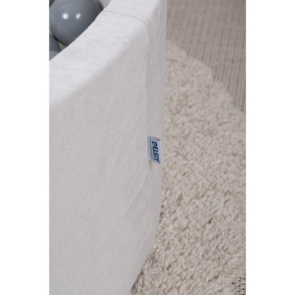 Delsit - Chenille Dry Pool w/ 200 Plastic Balls - Grey Melange