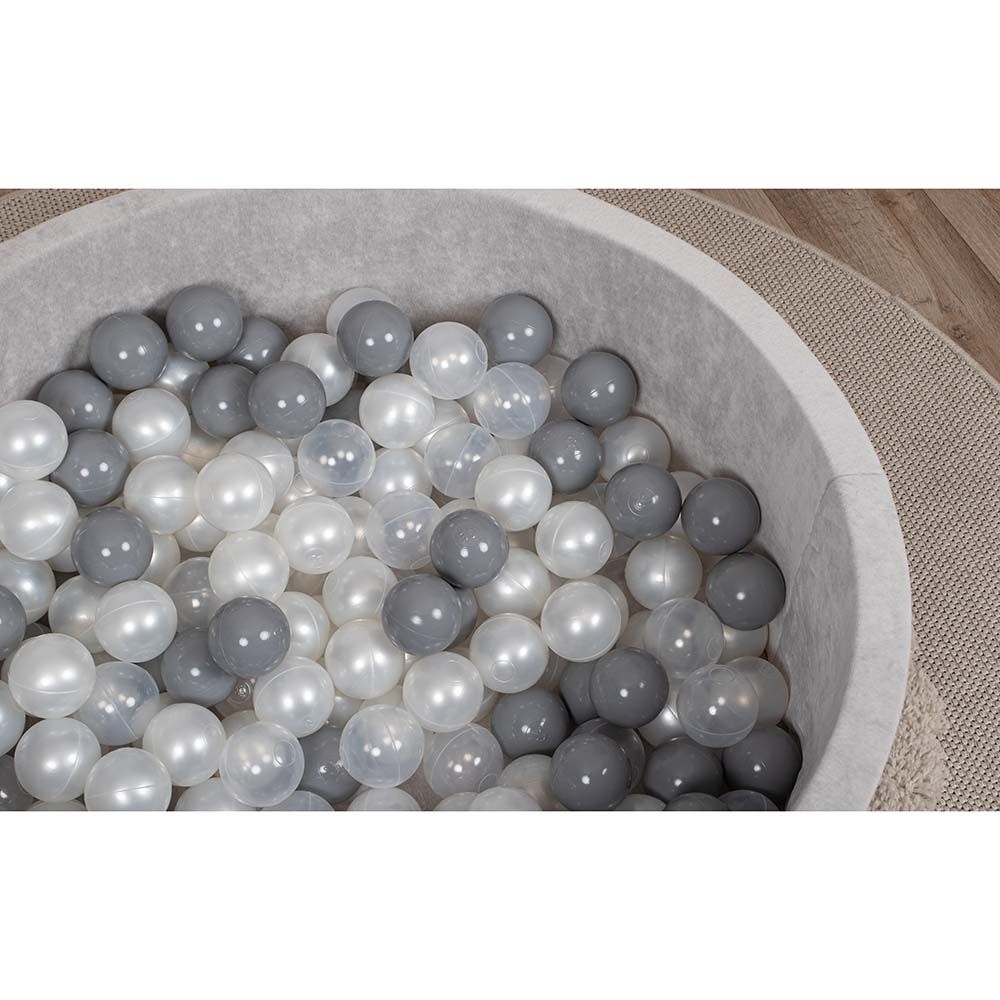 Delsit - Chenille Dry Pool w/ 200 Plastic Balls - Grey Melange