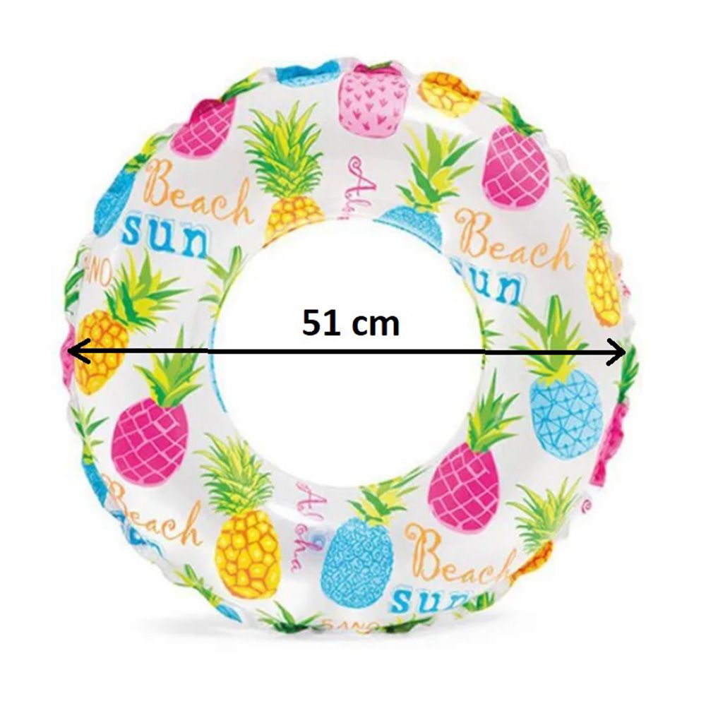 Buddiez - Inflatable Swimming Ring - Fruits Print - 51 cm