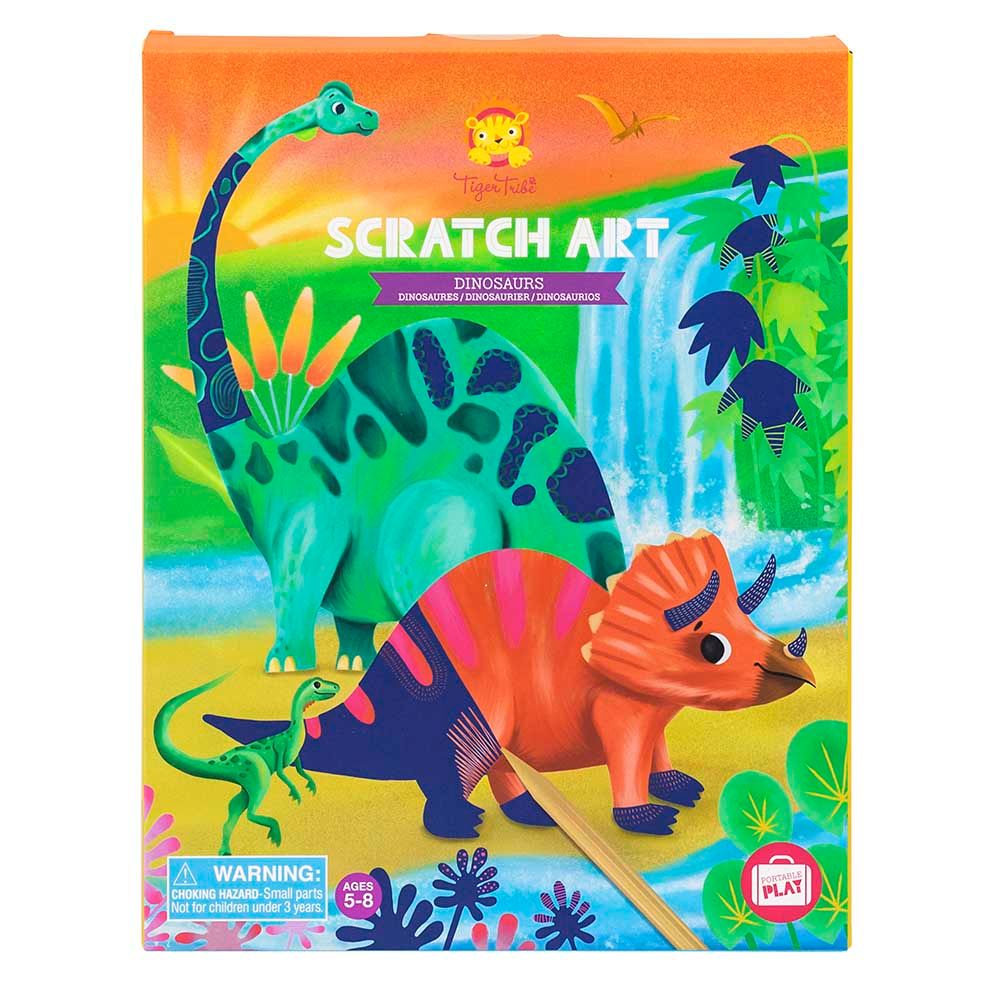 Tiger Tribe - Scratch Art Kit - Dinosaurs