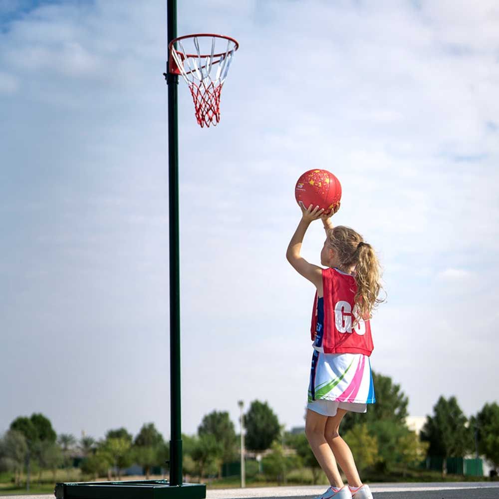 Dawson Sports - 7pc-Set - Netball Position Sport Bibs - Red