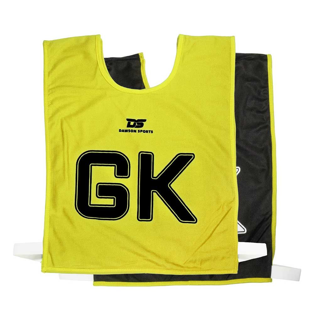 Dawson Sports - 7pc-Set - Reversible Netball Position Sport Bibs - Yellow/Black