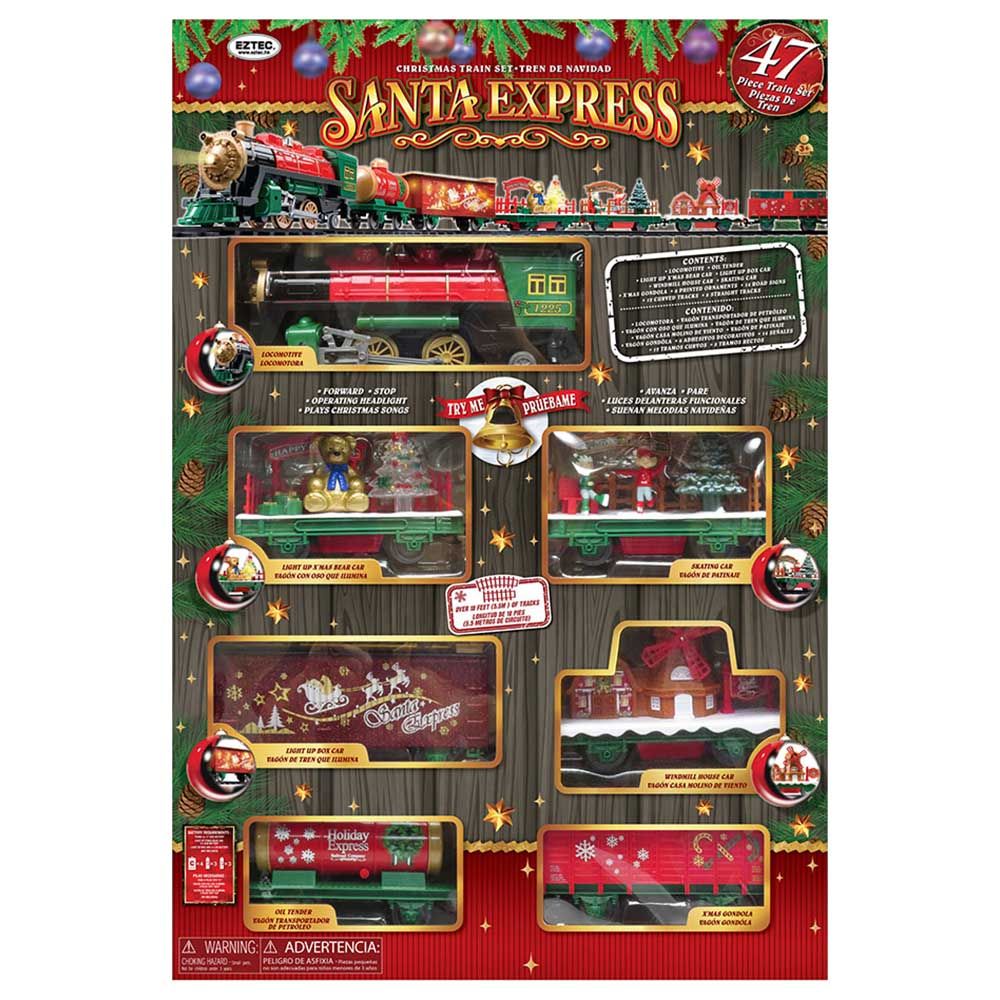 Mad Toys - Santa Express Light - Up Christmas Train Set - 47pcs