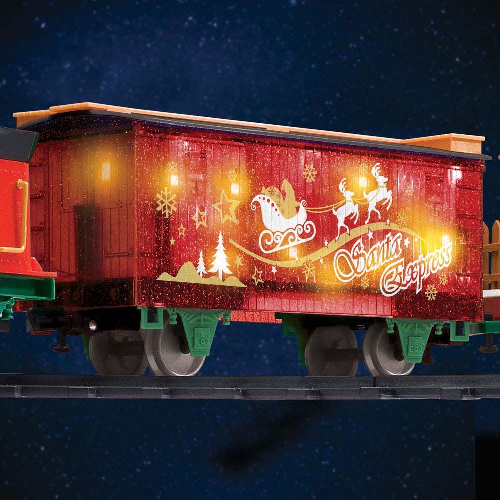 Mad Toys - Santa Express Light - Up Christmas Train Set - 47pcs