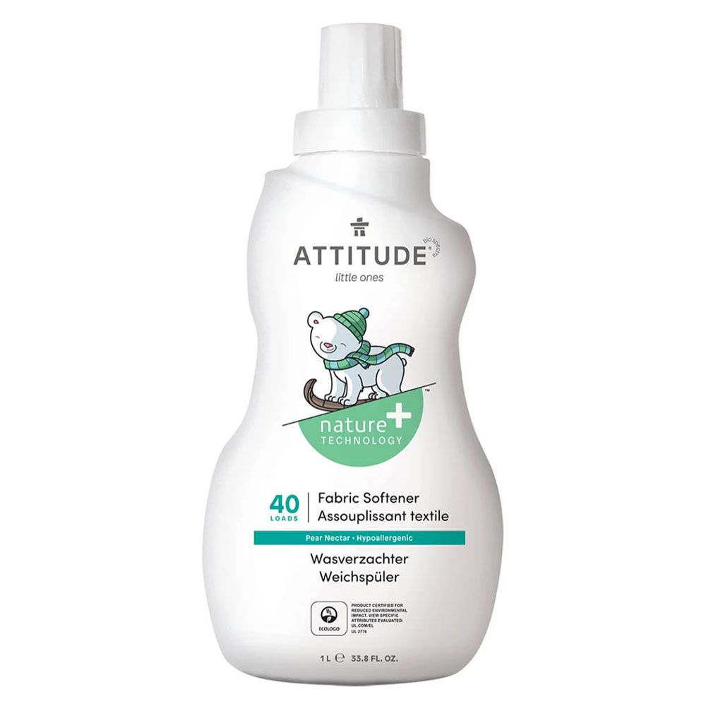 Attitude - Natural Fabric Softener 40 Loads Pear Nectar 1L