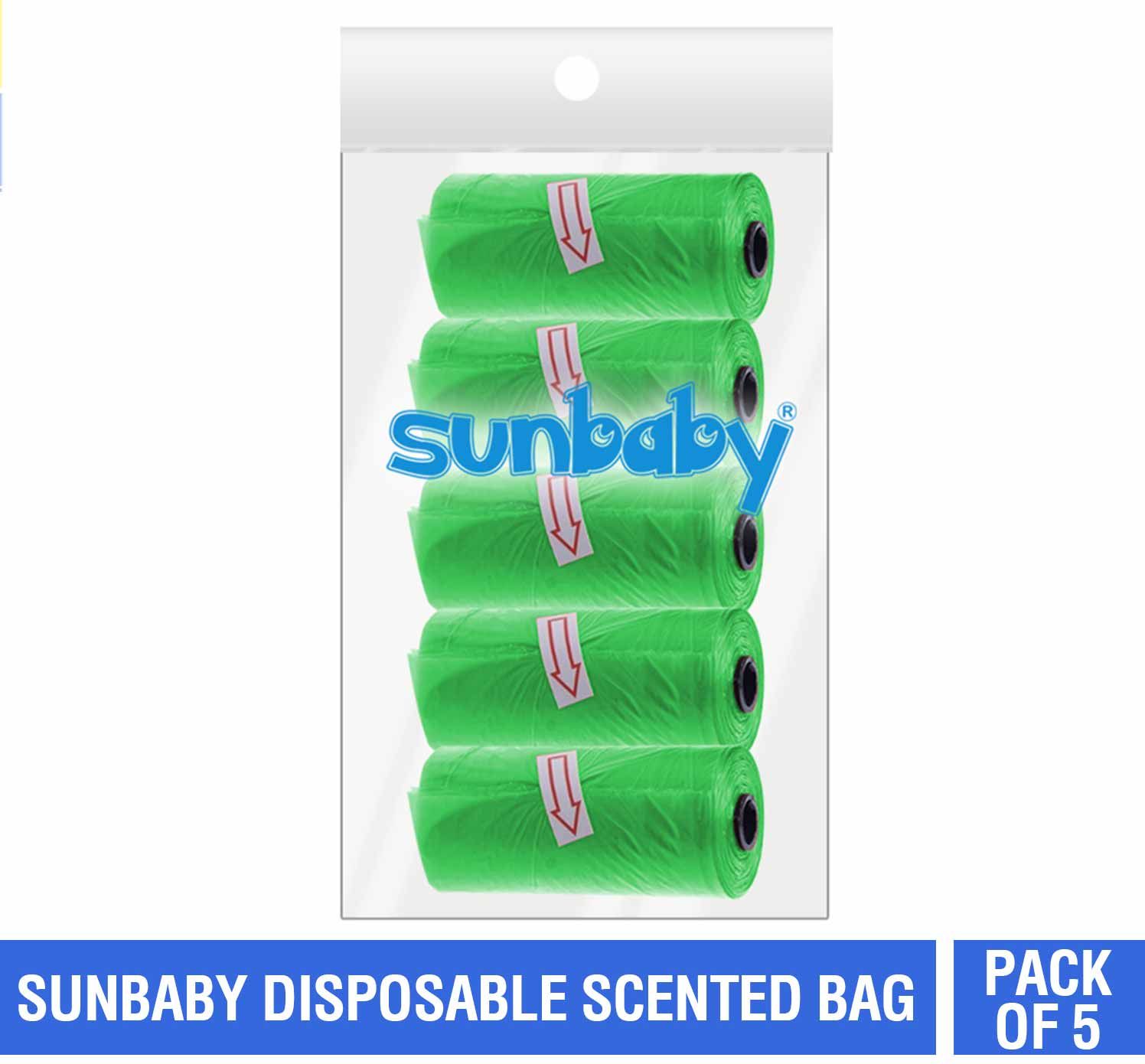 SunBaby - Scented Bag Pack of 5/75 Bags - Green