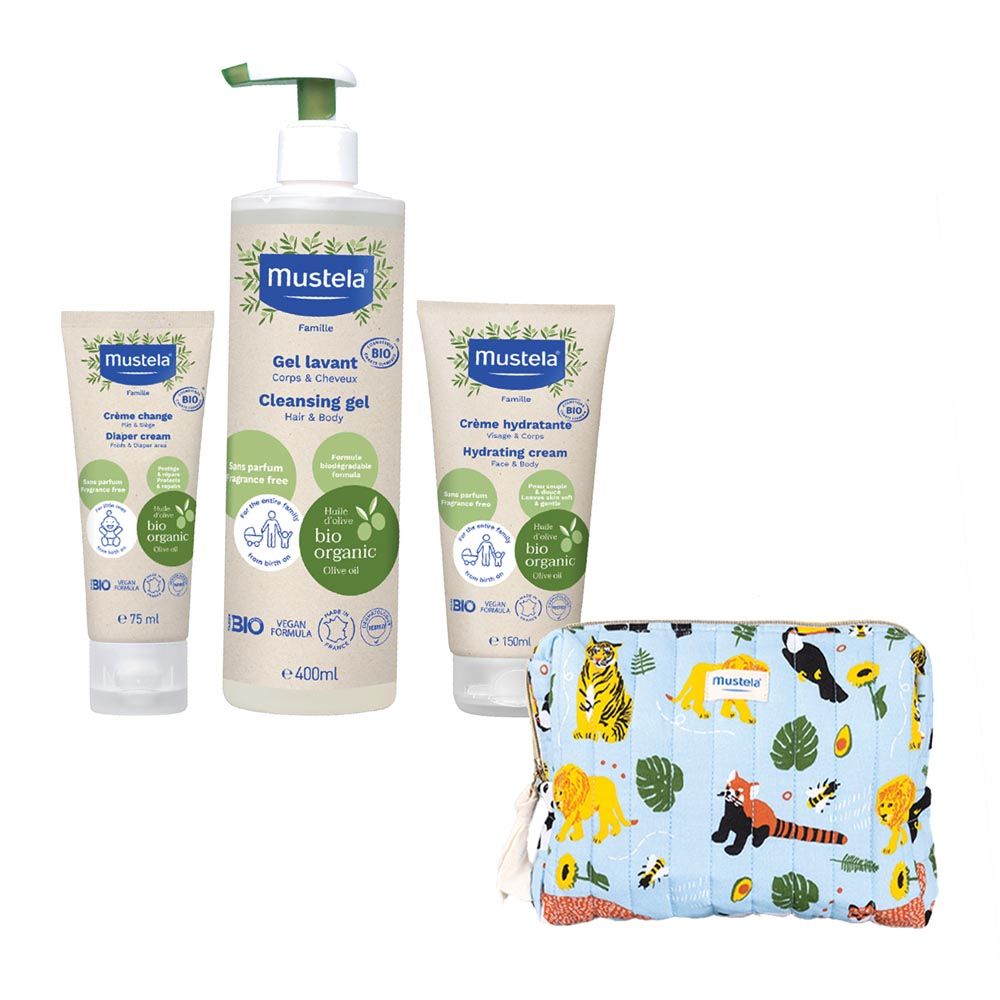 Mustela - Organic Cleansing And Hydration Set