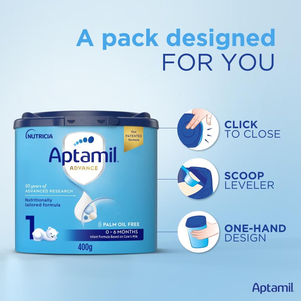 Aptamil - Advance 1 Palm Oil Free Infant Milk Formula - 400 g