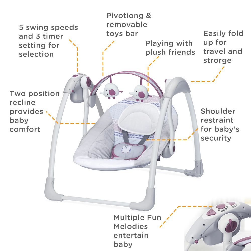 Mastela - Deluxe Portable Swing - White