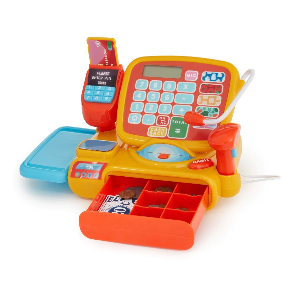 Casdon - Cash Register, Calculator, Scanner, Money