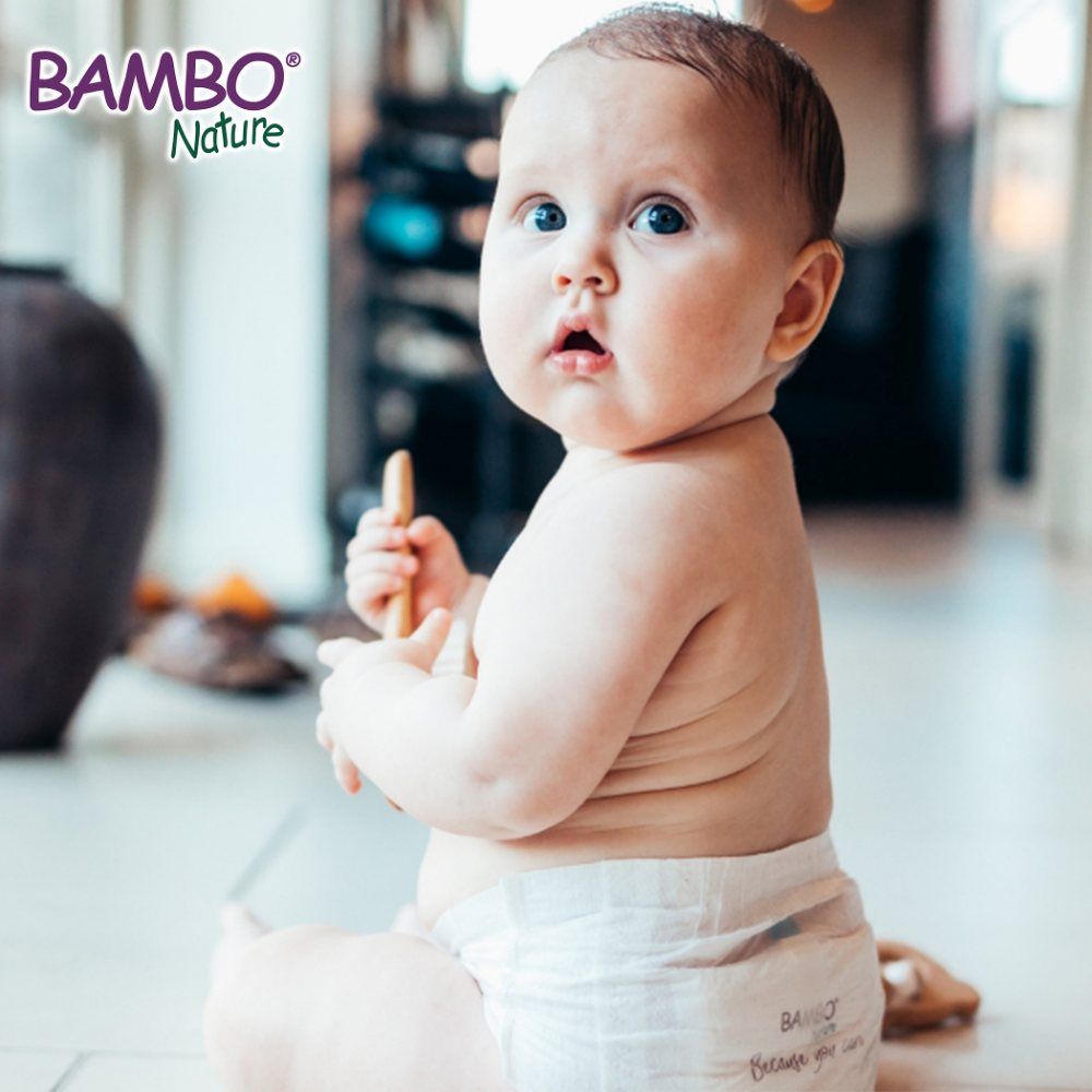 Bambo Nature Eco-Friendly Diapers Value Pack - Size 3, 4-8Kg - 58pcs