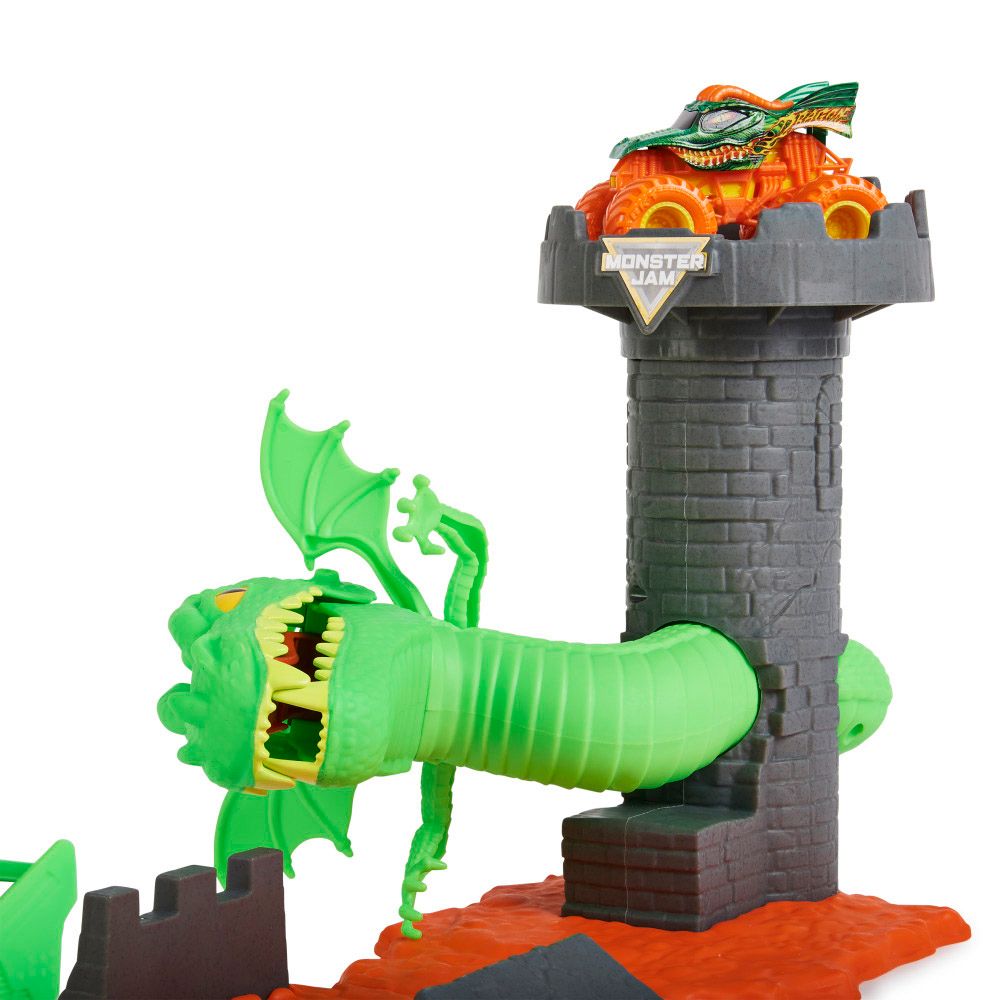 Monster Jam - Dueling Dragon Stunt Playset - 14 Pcs