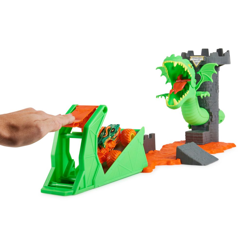 Monster Jam - Dueling Dragon Stunt Playset - 14 Pcs