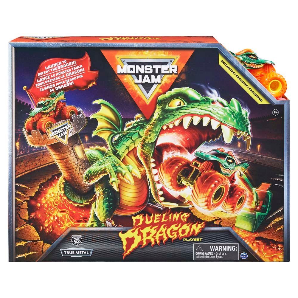 Monster Jam - Dueling Dragon Stunt Playset - 14 Pcs