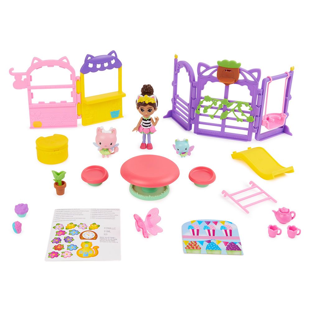 Gabby's Doll House - Kitty Fairy Garden Party Set - 18 Pcs