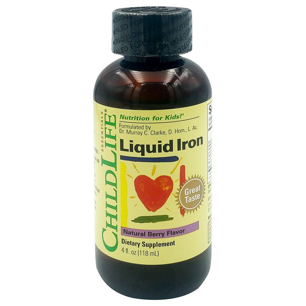 Childlife Essentials - Kids Liquid Iron Supplement - Berry Flavour - 118 ml