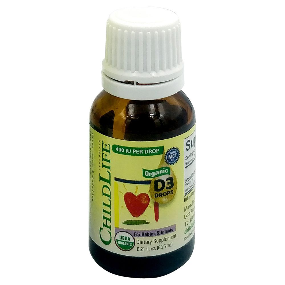 Childlife Essentials - Kids Organic Vitamin D3 Liquid Drops - Berry - 6.25 ml