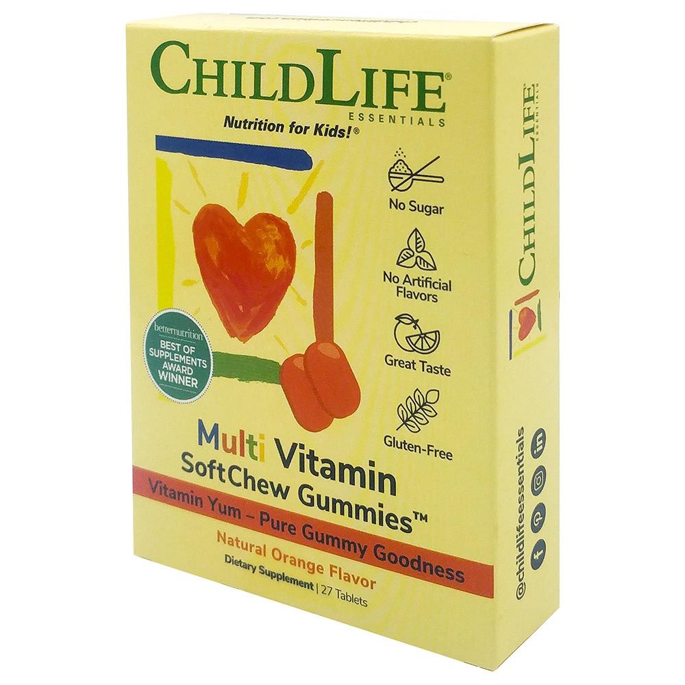 Childlife Essentials - Kids Multi-Vitamin SoftChew Gummies - Orange - 27's