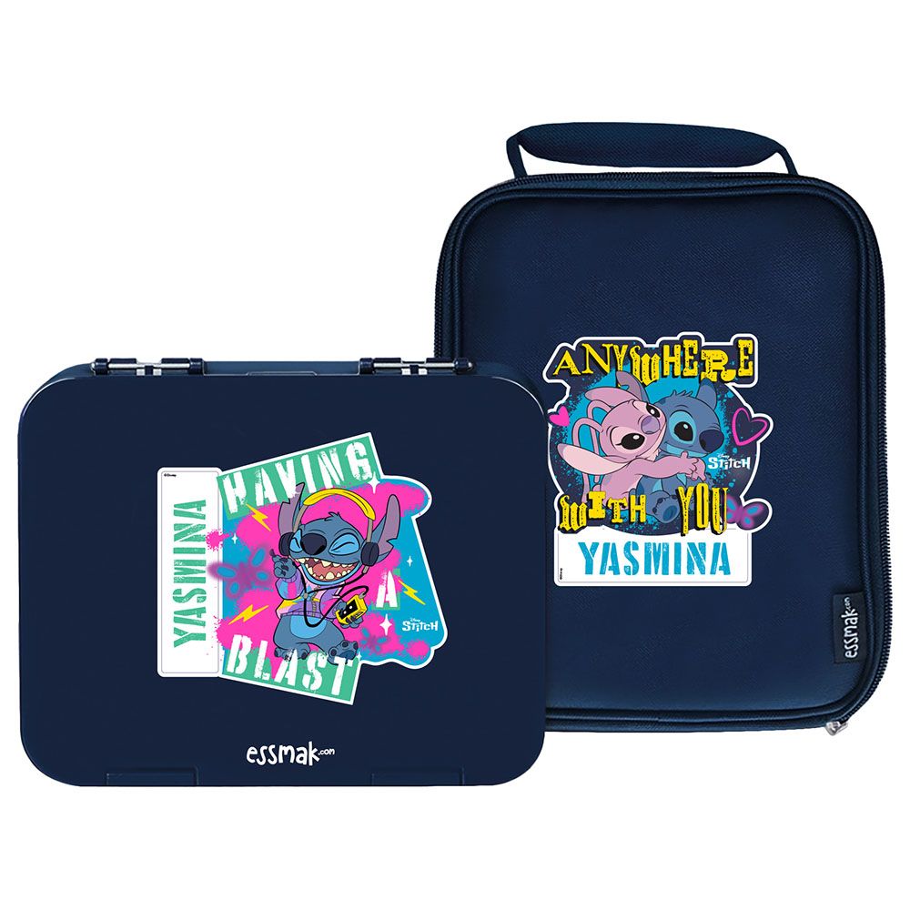 Essmak - Personalized Disney Stitch 1 Bento Pack - Blue