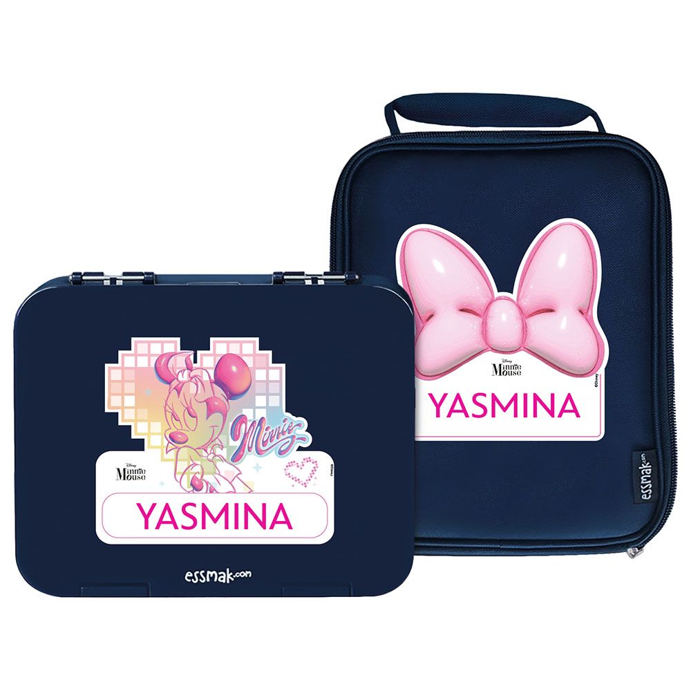 Essmak - Personalized Disney Minnie 4 Bento Pack - Blue