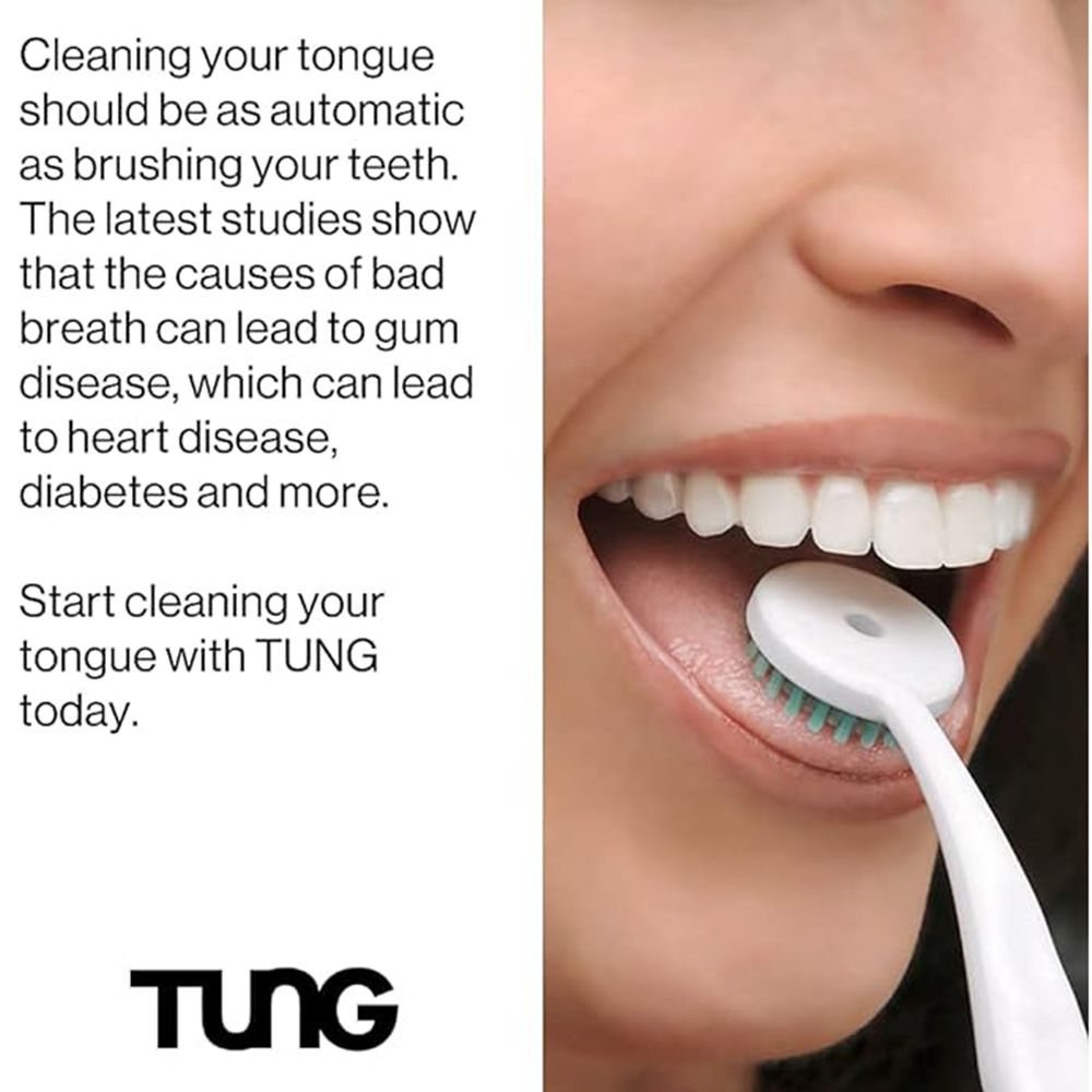 Tung - Professional Tongue Brush - Color May Vary - 1pc