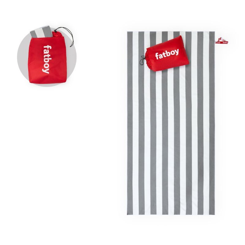 Fatboy - Beach Baggy Towel With Pillow - Stone Gray