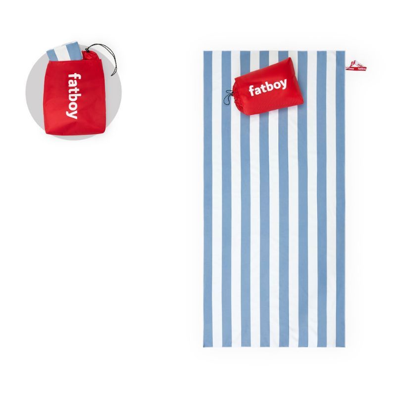 Fatboy - Beach Baggy Towel With Pillow - Wave Blue