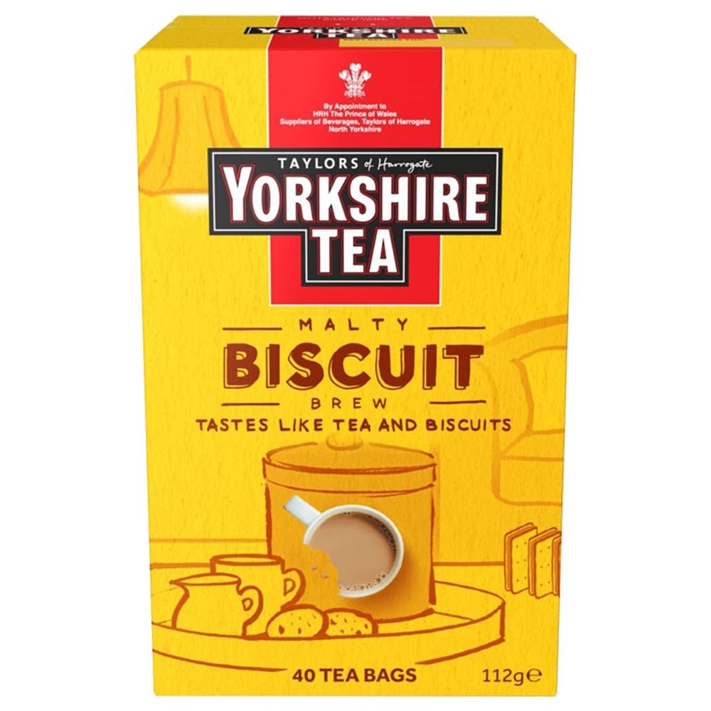 Taylors Of Harrogate - Yorkshire Biscuit Brew Tea Bags - 40pcs