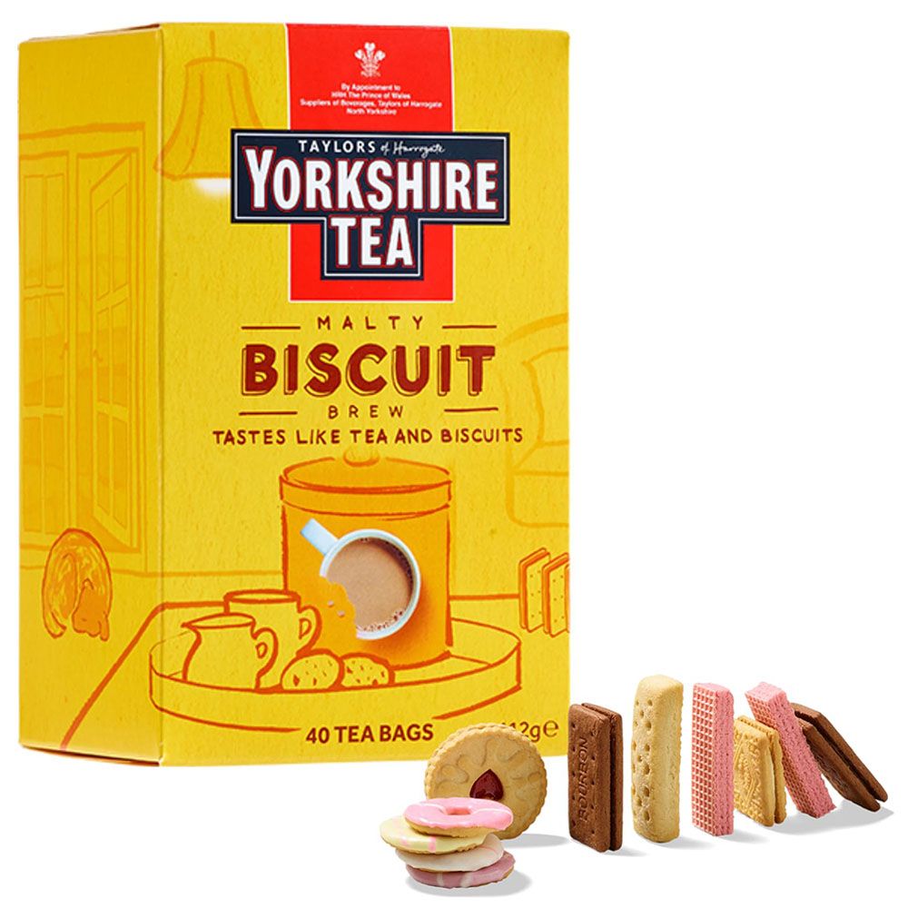 Taylors Of Harrogate - Yorkshire Biscuit Brew Tea Bags - 40pcs