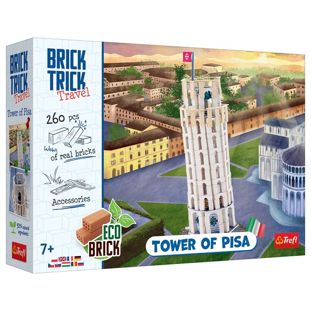 Bricks - Trick Travel Leaning Tower Of Pisa Italy Kit - 260pcs