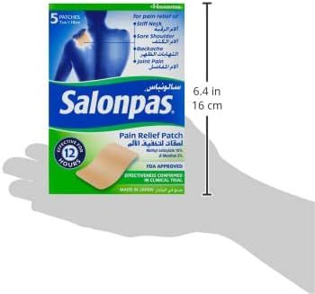 Salonpas - Ultra Thin Pain Relief Patch Pack Of 5