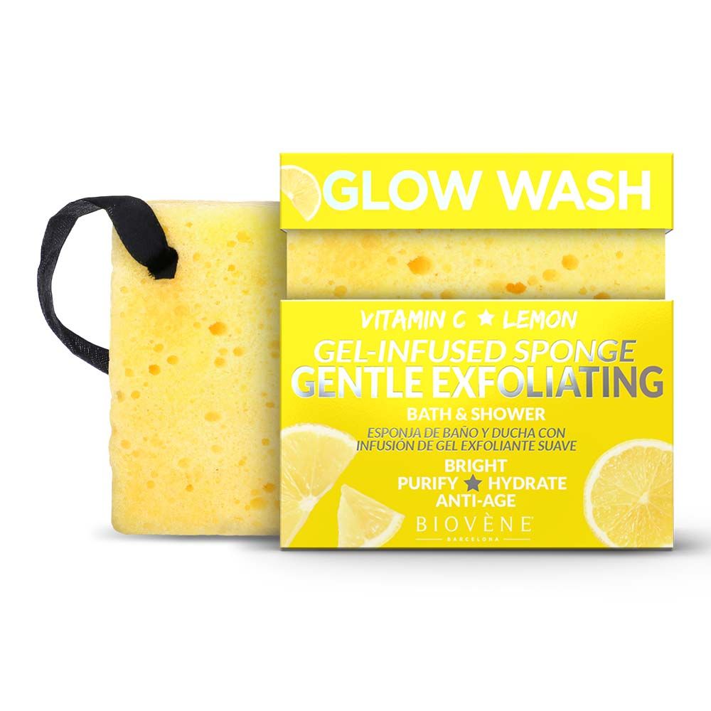 Biovene - Body Glow Wash Sponge - Yellow - 75gm