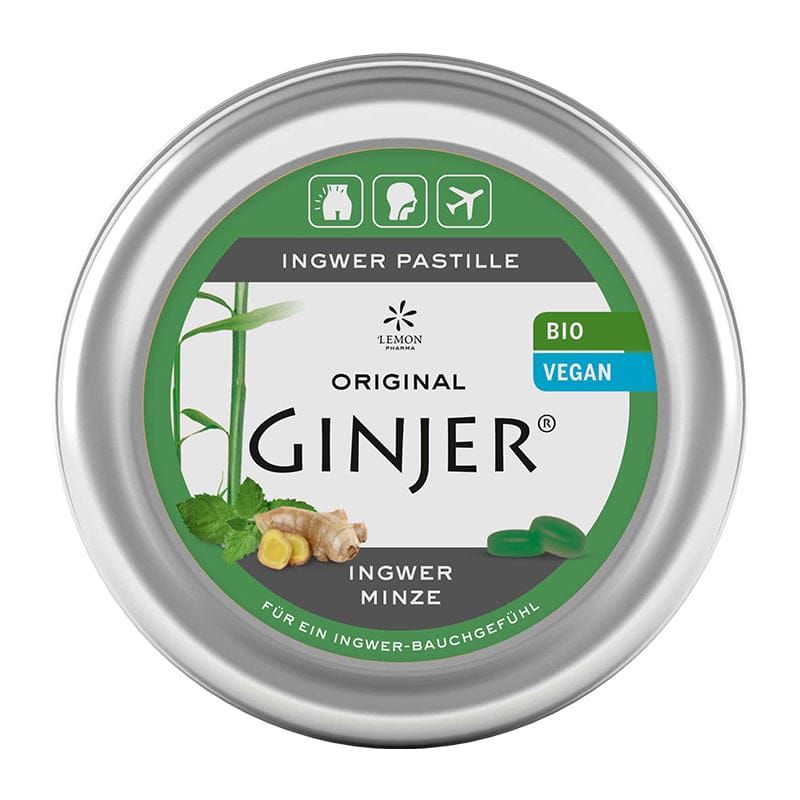 Ginjer - Original Organic Pastille - Mint Flavour - 40 gm